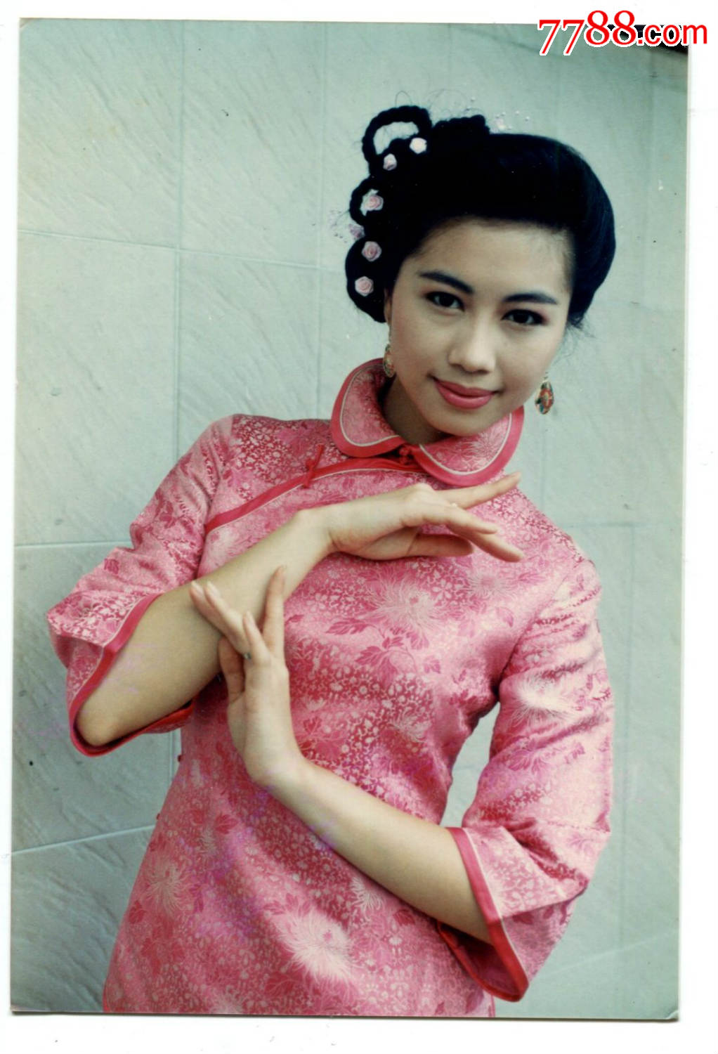 明星照片香港演员著名红星香港小姐杨宝玲原照2张1组