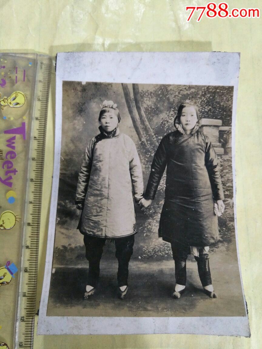 民国~小脚女子二美图~_老照片_梦幻收藏【7788收藏__中国收藏热线】