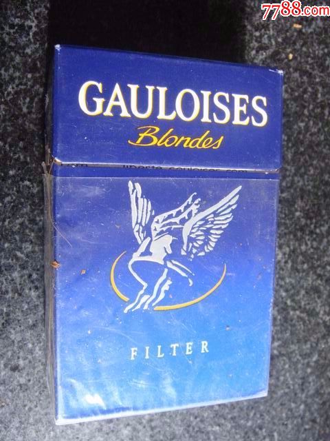 早期版,法国品牌【篮高卢gauloises香烟～3d标】以货论价!少!
