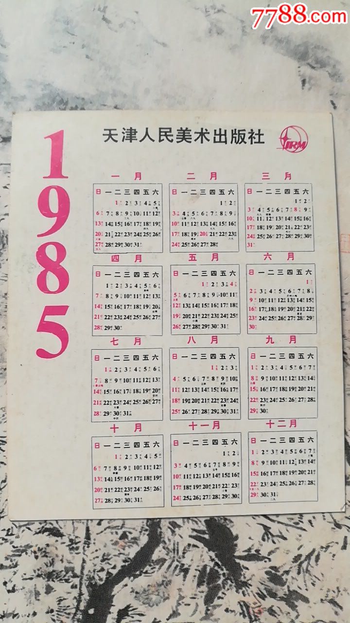 腊梅·1985年年历卡(谢新发摄影)