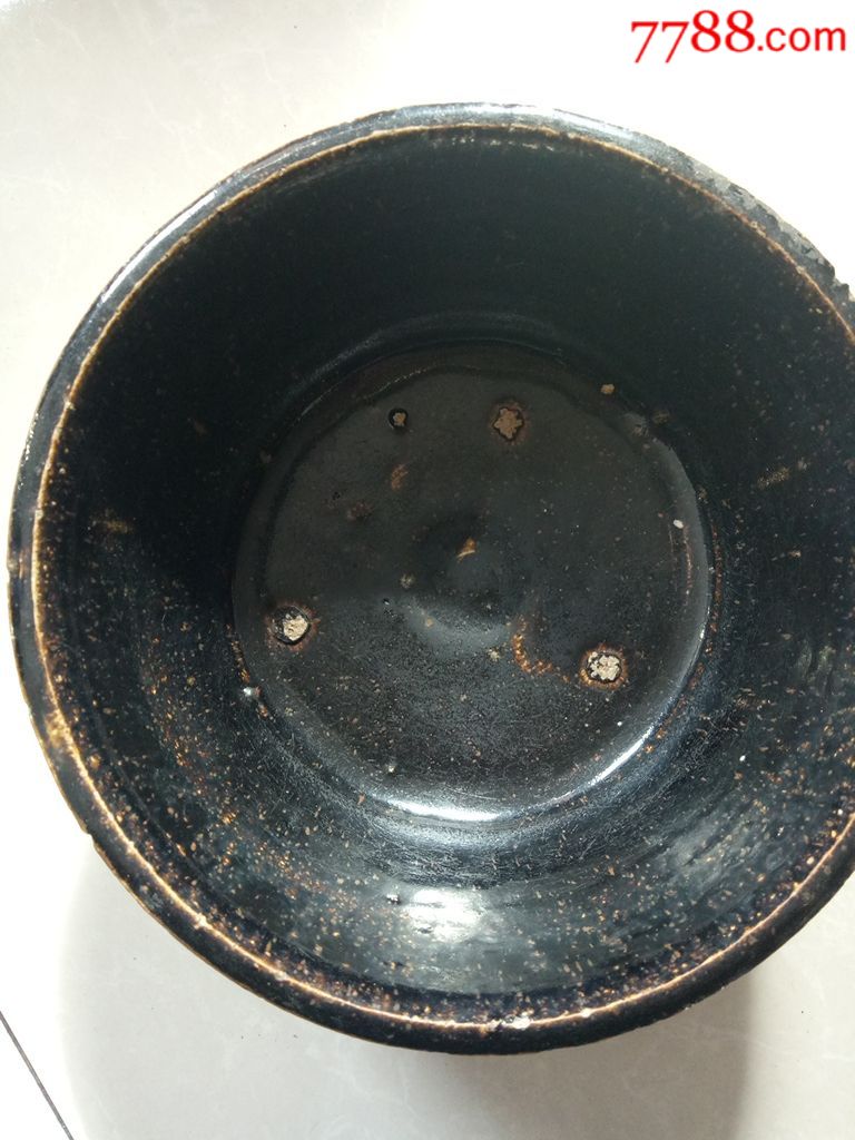 黑釉瓷盆