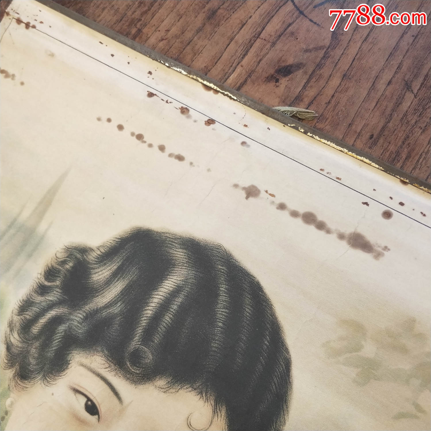 民国美女画广告画老上海旗袍美女海报挂画文房客厅装饰