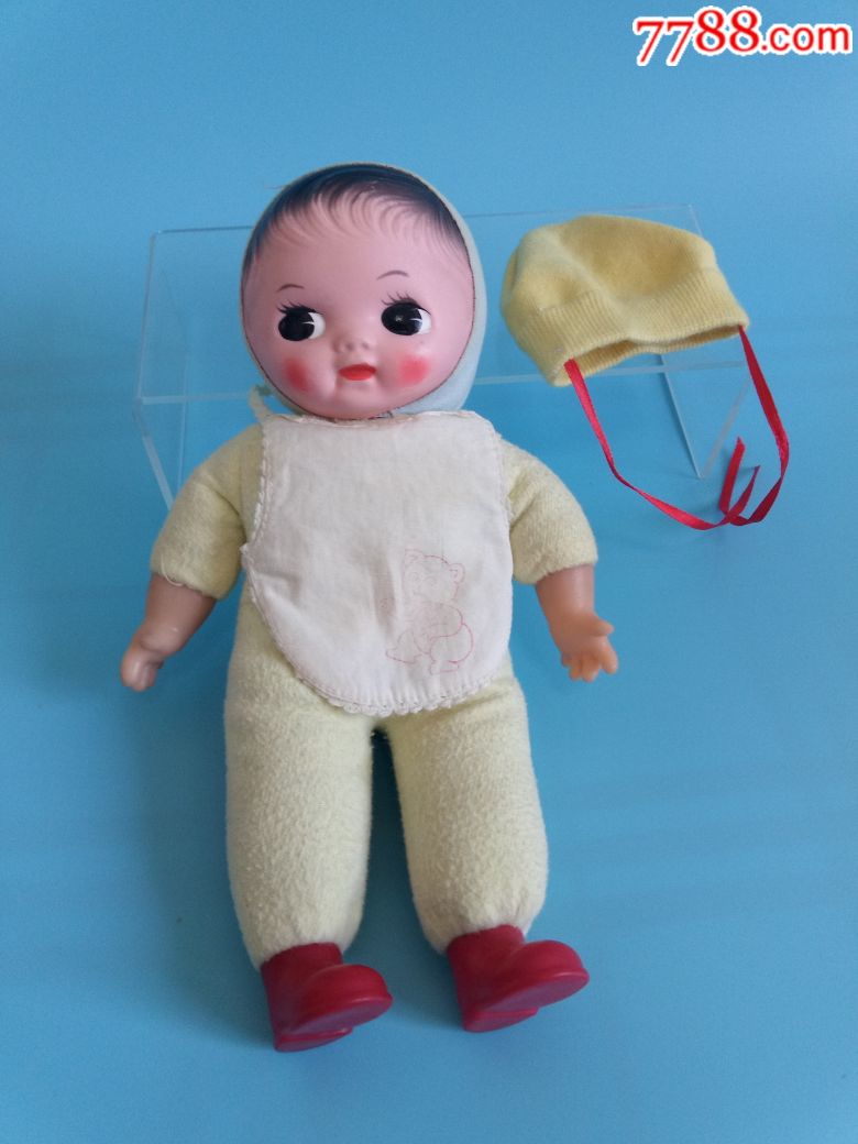 70年代老上海厂dm老布娃娃---中号黄色款【咕咚来了玩具店】_第12张
