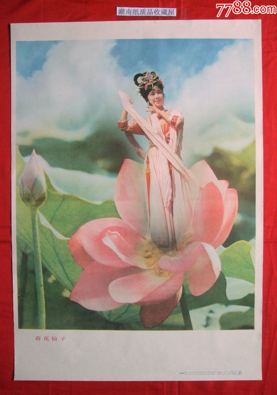 荷花仙子_年画/宣传画_湖南纸质品收藏屋【7788收藏__收藏热线】