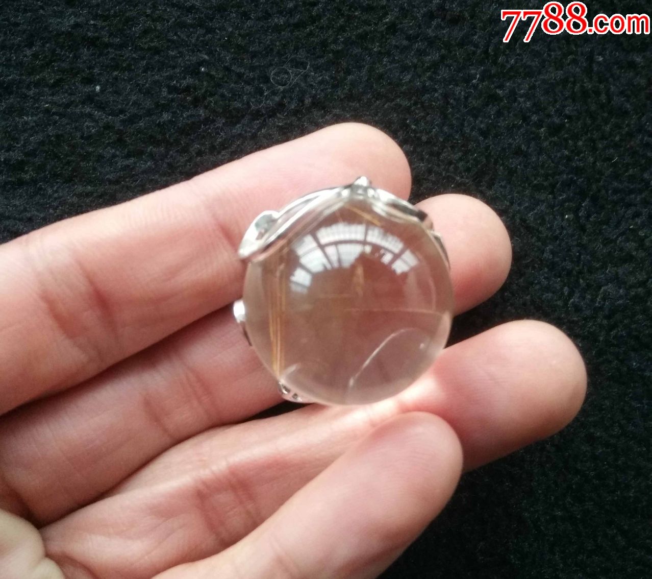 天然发晶球形吊坠_水晶_五彩店铺【7788收藏__收藏热线】