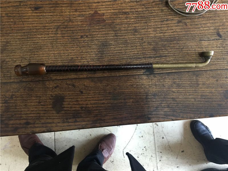 清代老烟袋一套完整烟锅烟嘴烟杆老烟具老铜器古董大秧歌道具