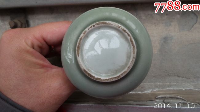文革青釉小赏瓶瓷瓶花瓶青釉瓶青瓷瓶【丁一晚清民国瓷杂店】_第5张