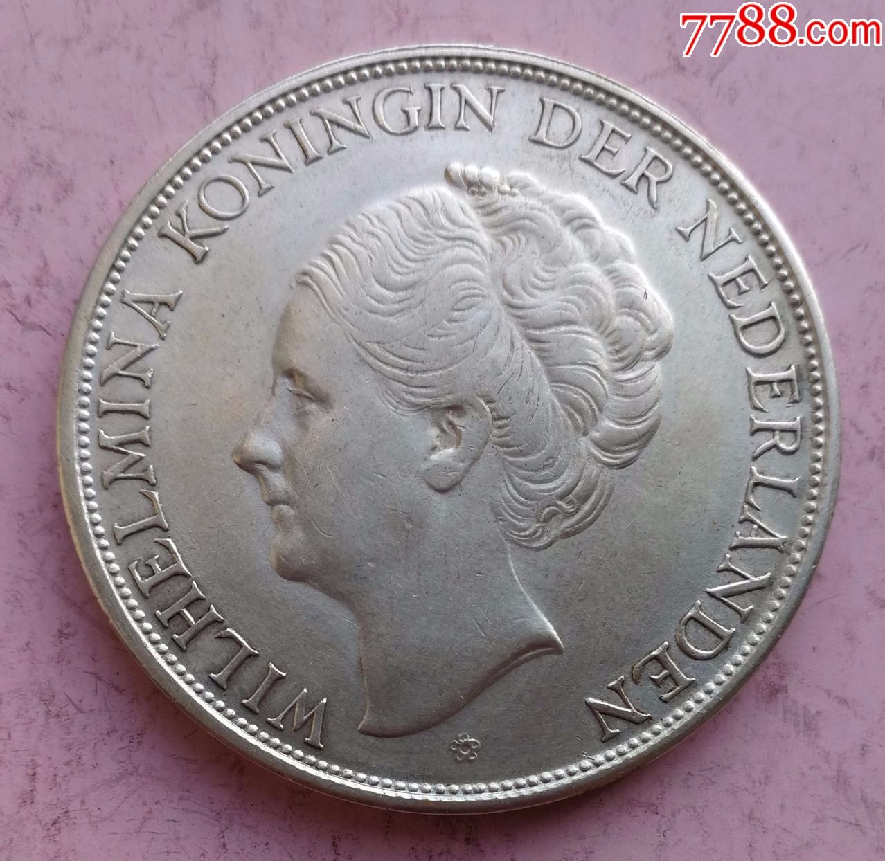 荷属东印度群岛1943年原光银币