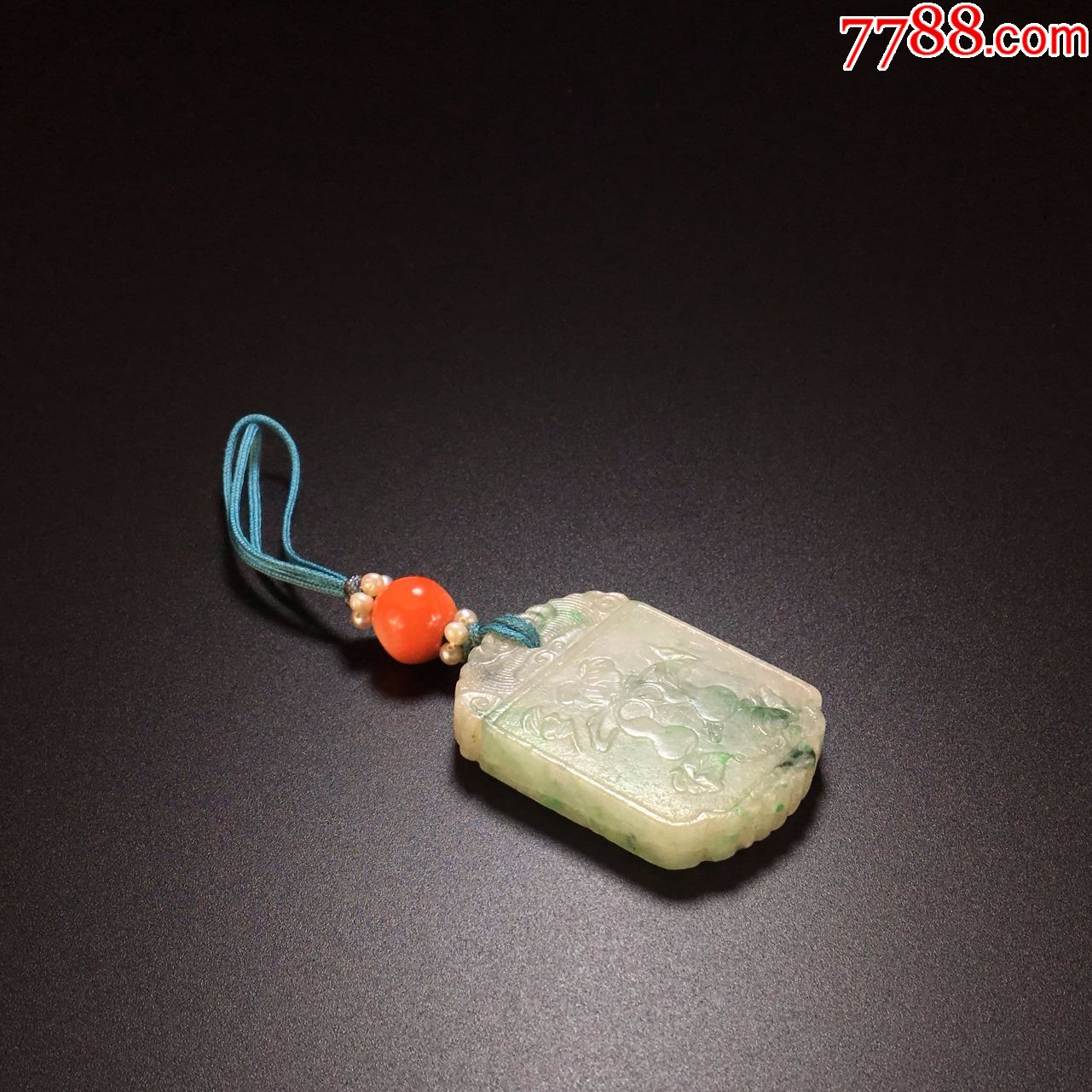 老翡翠(福禄呈祥)玉佩腰挂