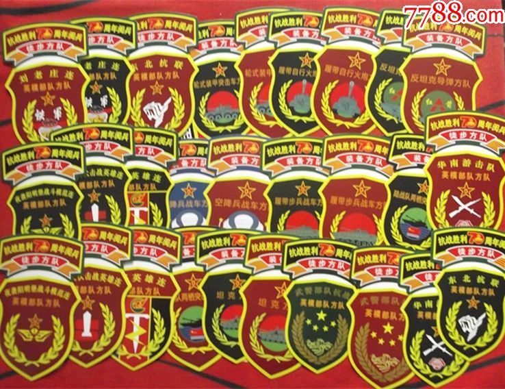 纪念抗日战争即世界反法西斯战争胜利70周年阅兵臂章明信片