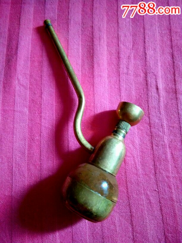 黄铜老烟锅