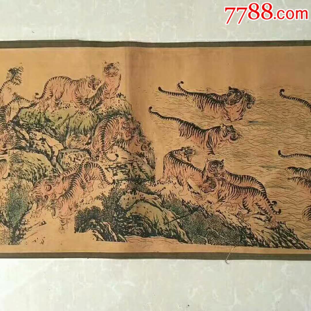 百虎图-se57980378-其他工艺画-零售-7788收藏__中国收藏热线