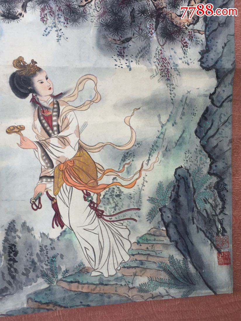 盗灵芝(工笔绘画精美!)著名画家绘画