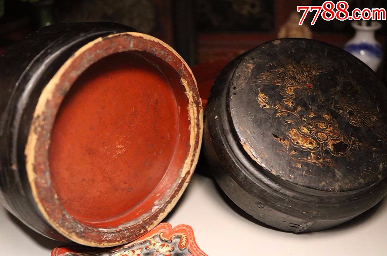 漆器老漆盒描金彩_价格875.0000元_第8张_7788收藏__中国收藏热线