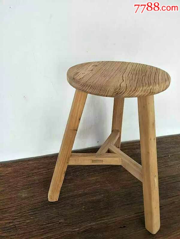 老门板园凳,卯榫结构.
