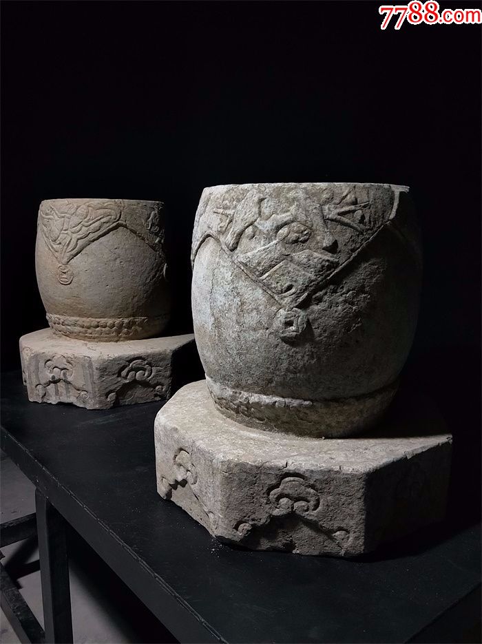 一对麒麟福禄喜鹊登梅绣墩石鼓【乡村大玩家】_第3张_7788收藏__中国