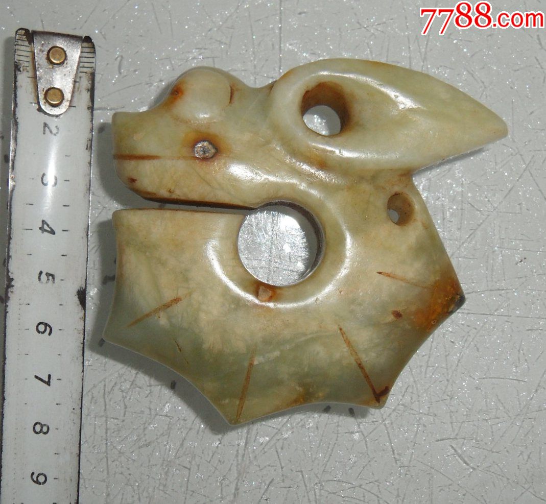 玉猪龙玉竹节兔龙高古玉器红山文化玉器红山玉器