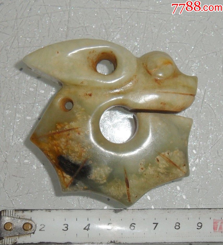 玉猪龙玉竹节兔龙高古玉器红山文化玉器红山玉器