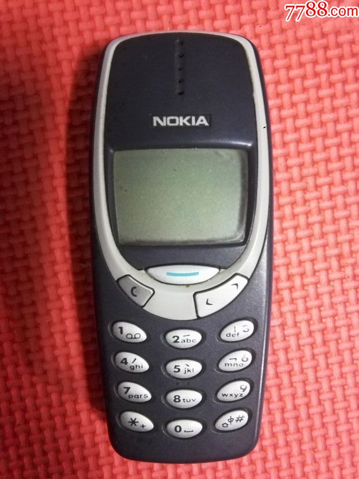 手机,老式诺基亚3310手机一部充电器电源配件
