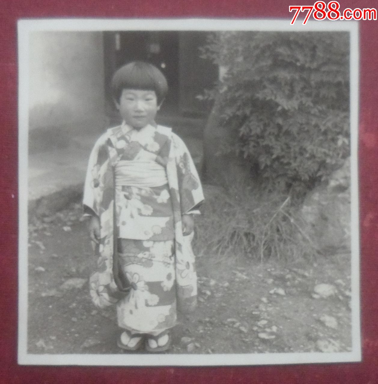 日本昭和老照片,和服女孩