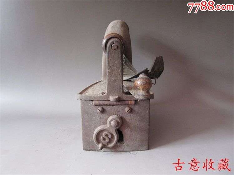 杂项收藏民国老熨斗铁熨斗烙铁制衣服装裁缝店铺展览包老品好_价格368