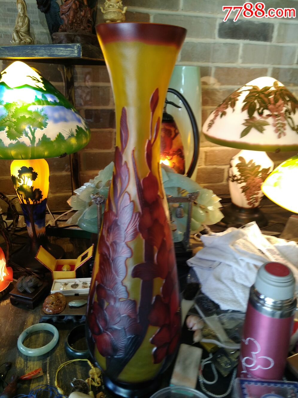 早期出口琉璃花瓶