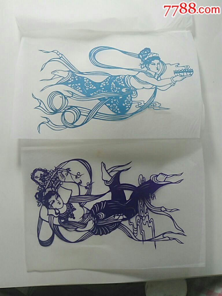 敦煌飞天女剪纸