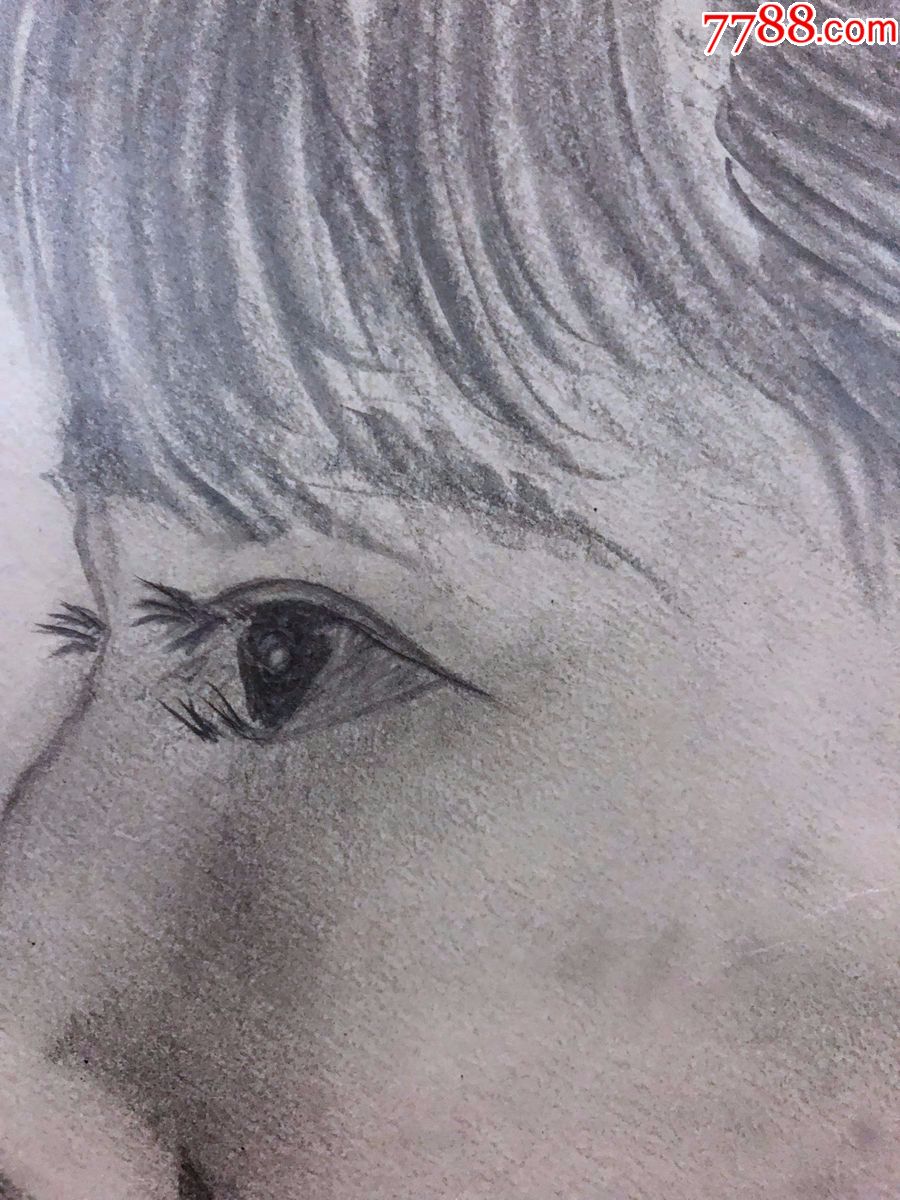 【王世一】素描人物画原稿,5,尺寸40*27厘米
