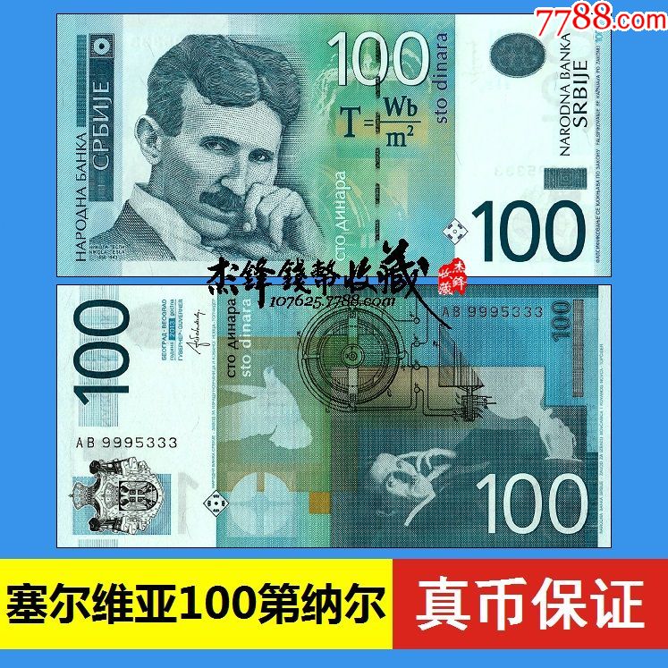 塞尔维亚100第纳尔2013
