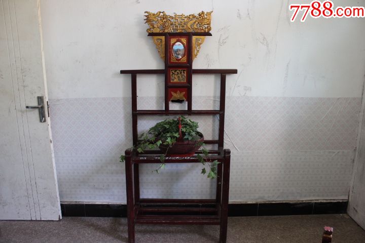民俗老物件老式洗脸盆架洗脸架盆架古典老旧家具古董古玩_价格1180.