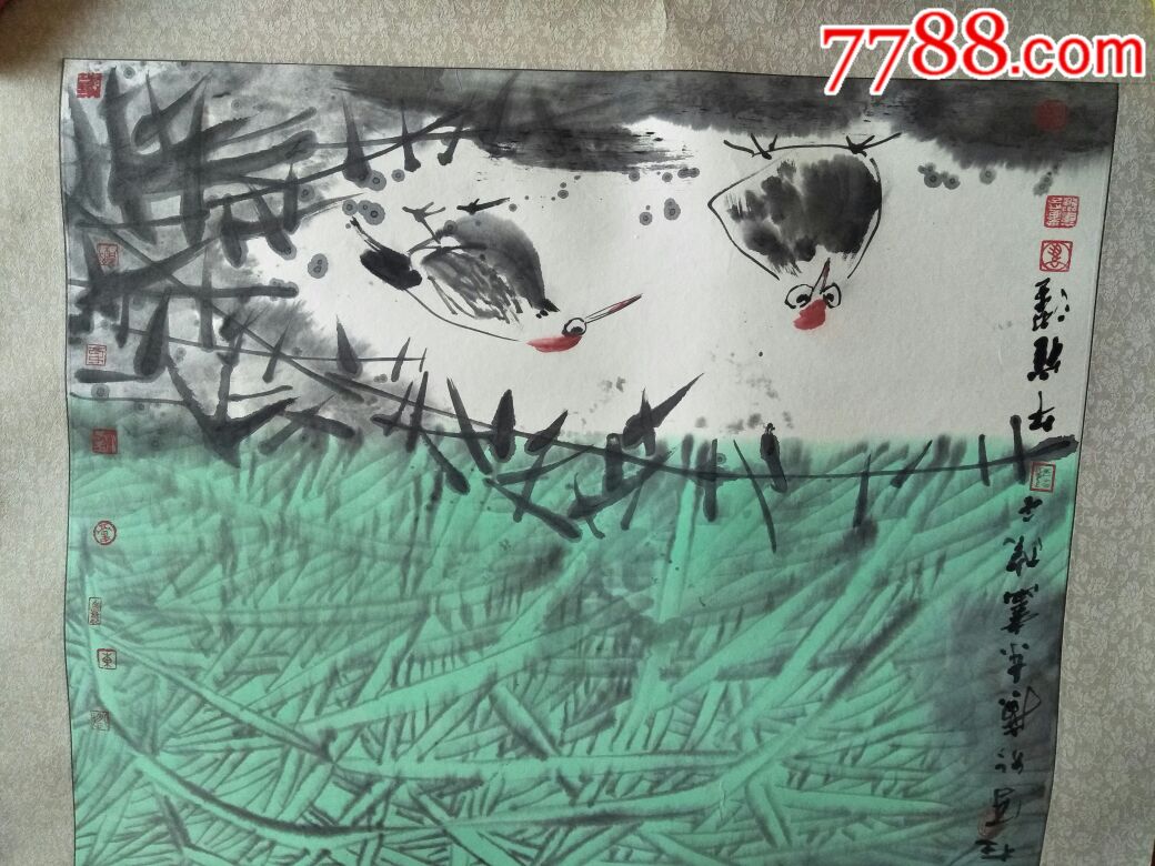 广东画院著名画家崔跃花鸟画一幅(68/70厘米)非诚勿扰