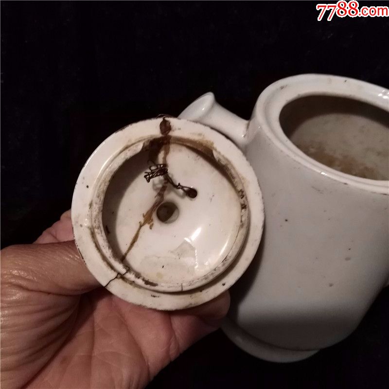 少见器型民国花卉执把老茶壶包老茶具大碗茶民俗展示老物件