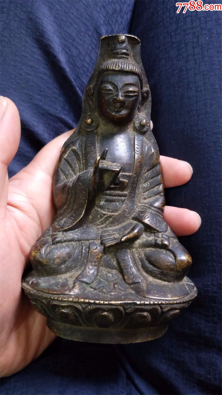 晚清观音像两尊_铜像/铜佛像_汇丰收藏阁【7788收藏