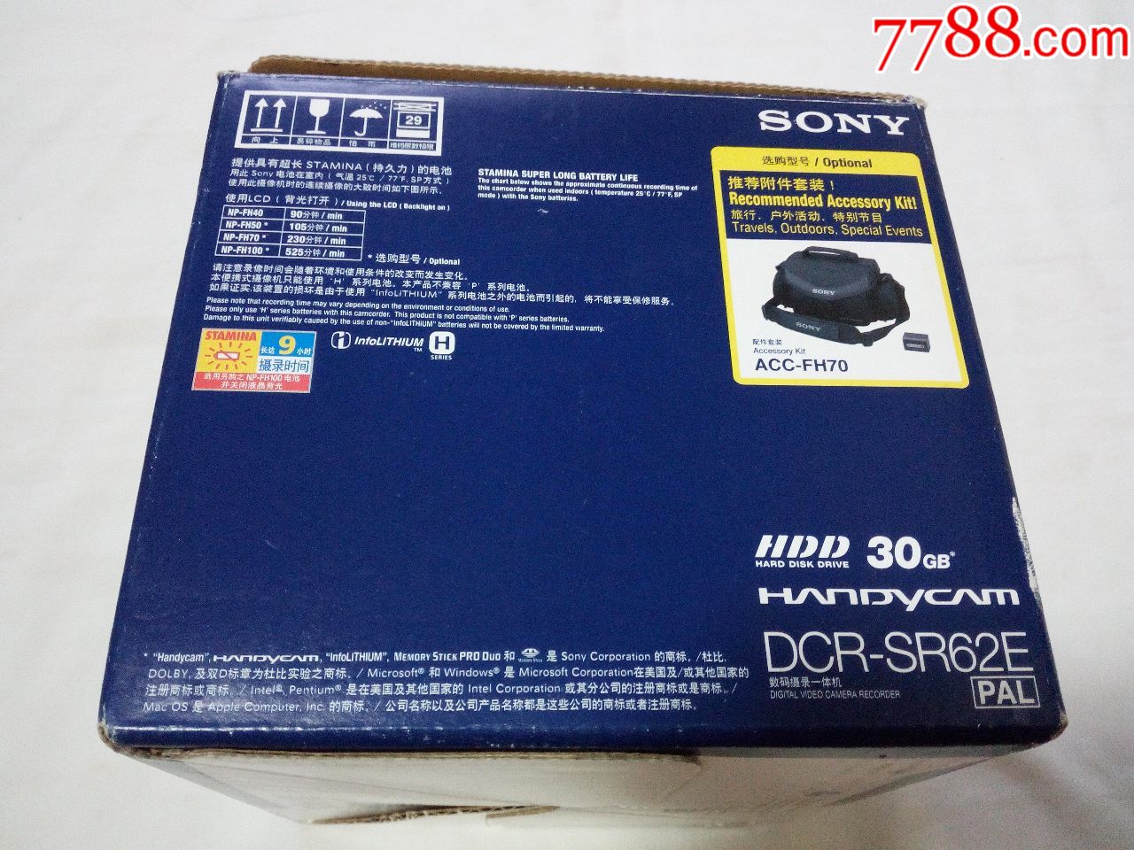 sony`dcr-sr62e数码摄录一体机