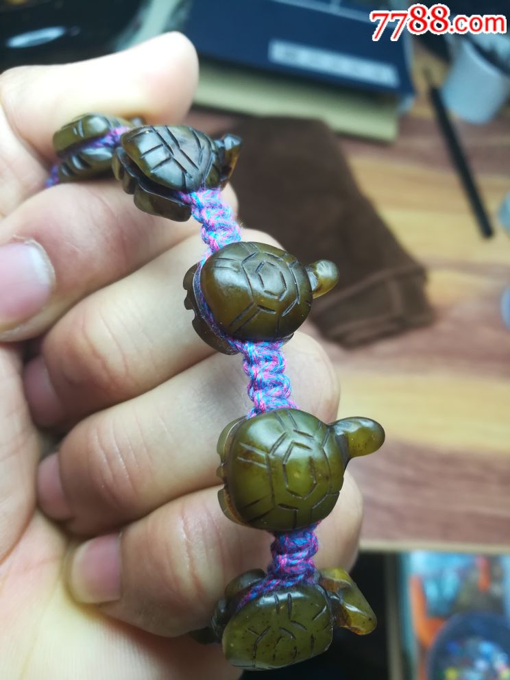 平安福寿龟手串-其他玉石/玉器-7788收藏