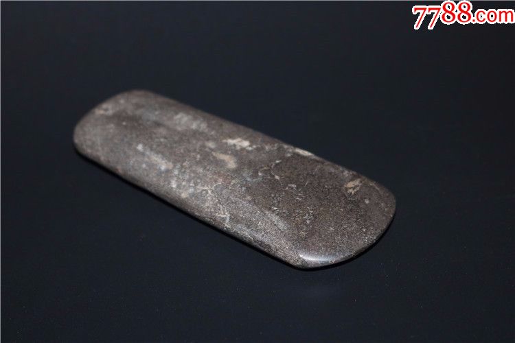 h28孤品罕见鱼子石材质新石器时代原始老石器老石斧_价格1000.