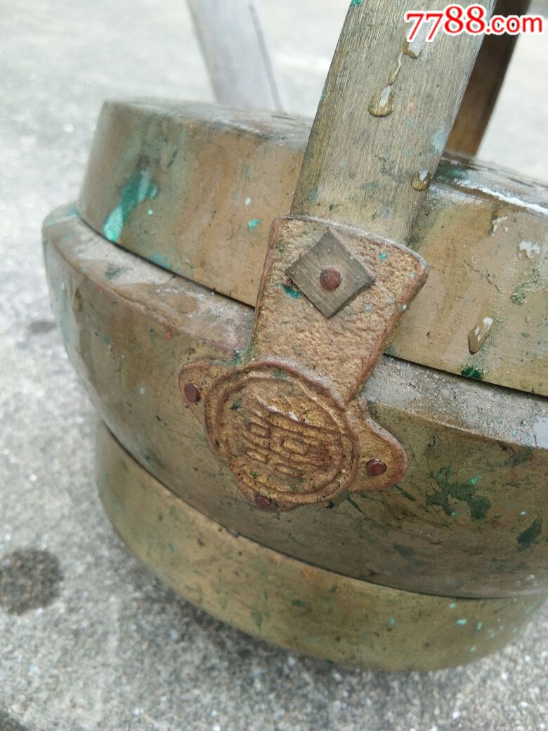六七十年代喜扣铜火壶