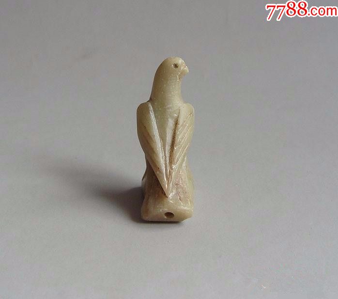 解放前后鸽子形哨子石哨