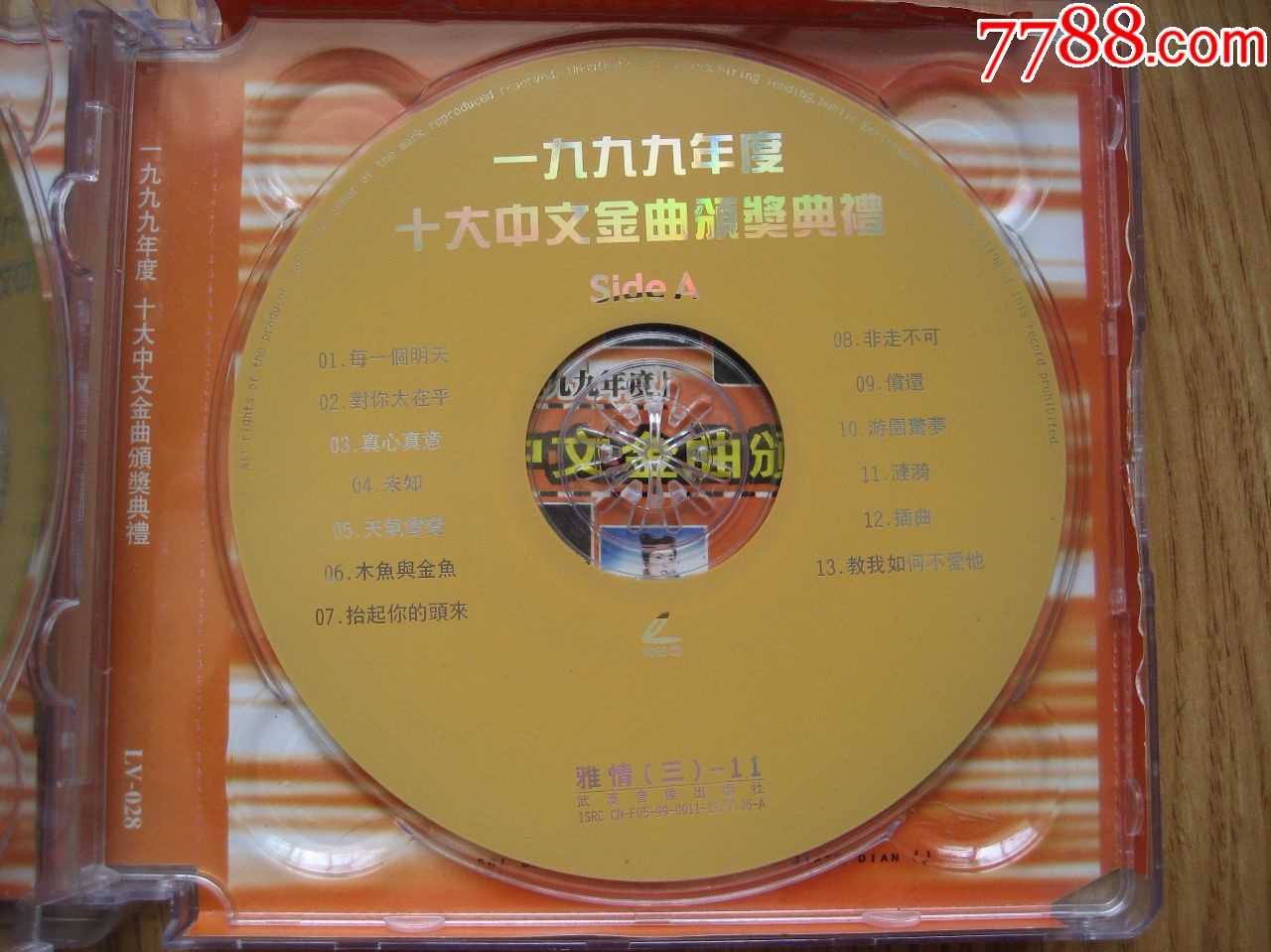 1999年度十大中文金曲颁奖典礼双碟