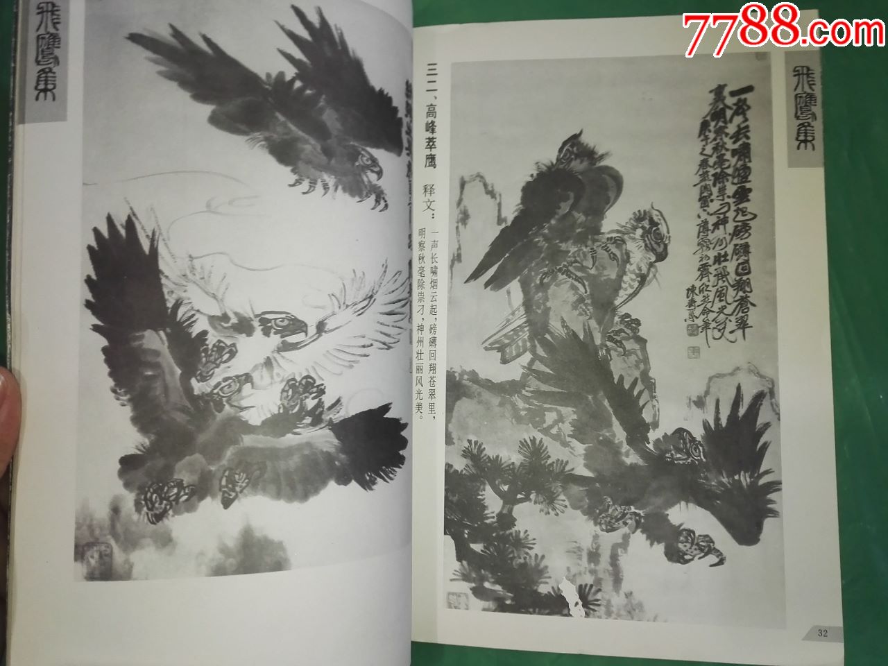 著名金石书画家陈寿荣飞鹰集