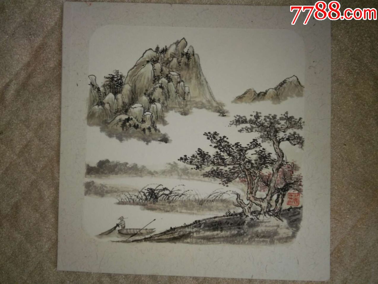 山水小品2副名家作品衡水国画名家王会英王思融作品