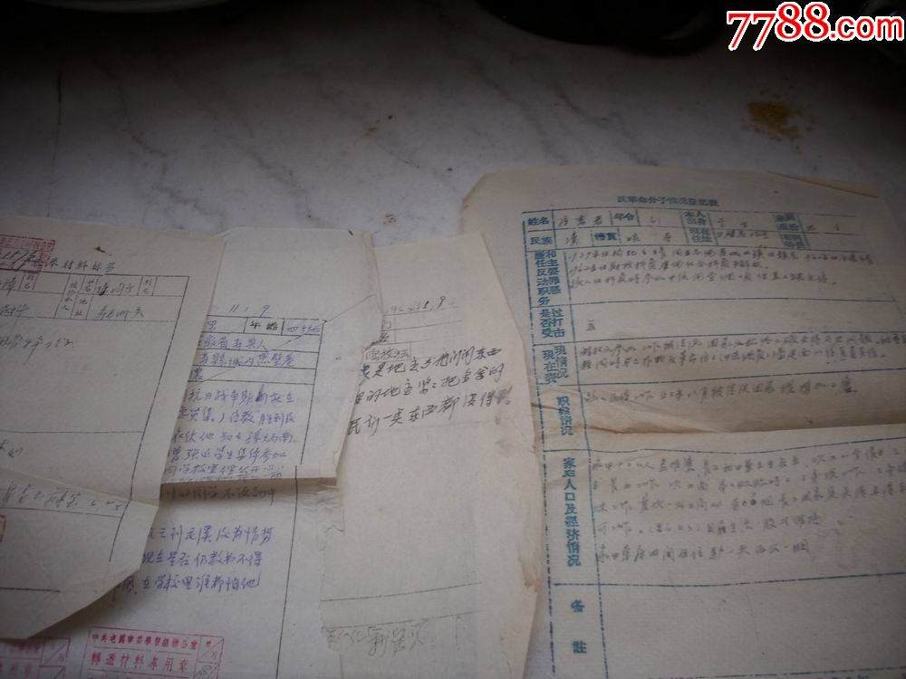 民国36年安徽省寿县【公务员】老档案!公务员