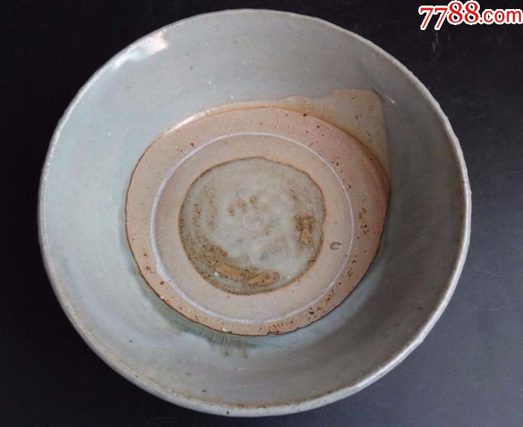 清代豆青釉碗