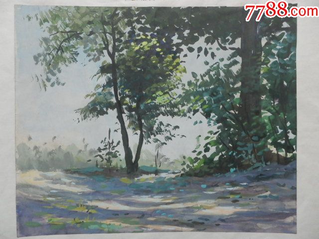 70—80年代风景水粉画e