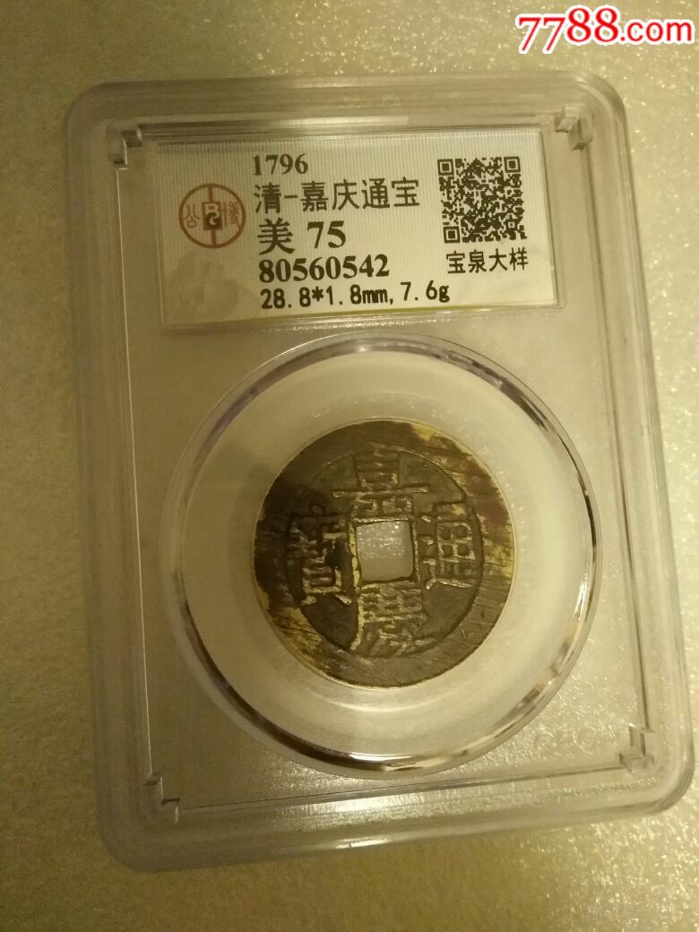 嘉庆通宝宝泉大样