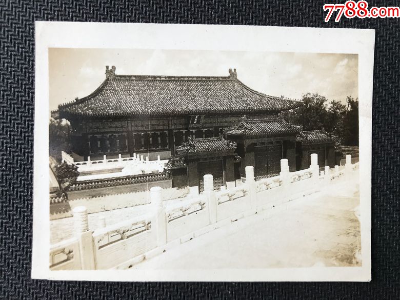 民国北京天坛入口原版老照片相片带泛银旧照片