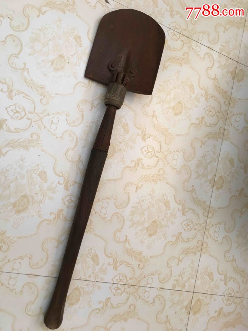 民国抗战时期飞虎队遗留云南昆明的折叠铁铲