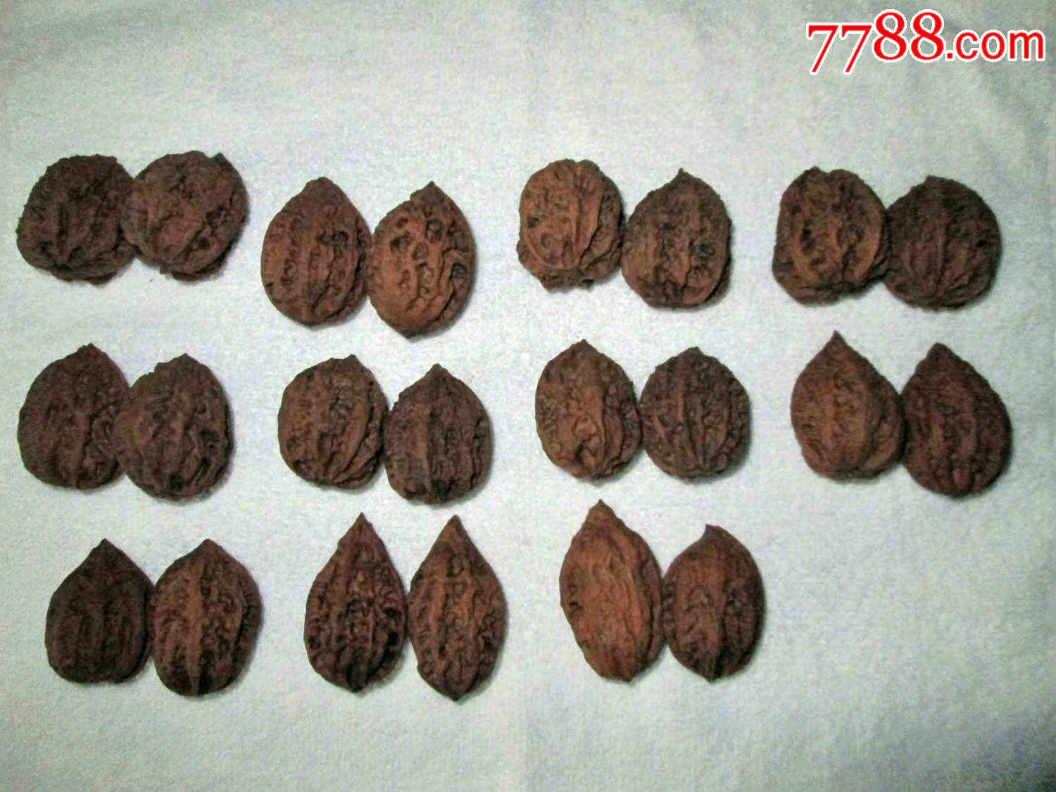 天然文玩柳叶核桃(92个)