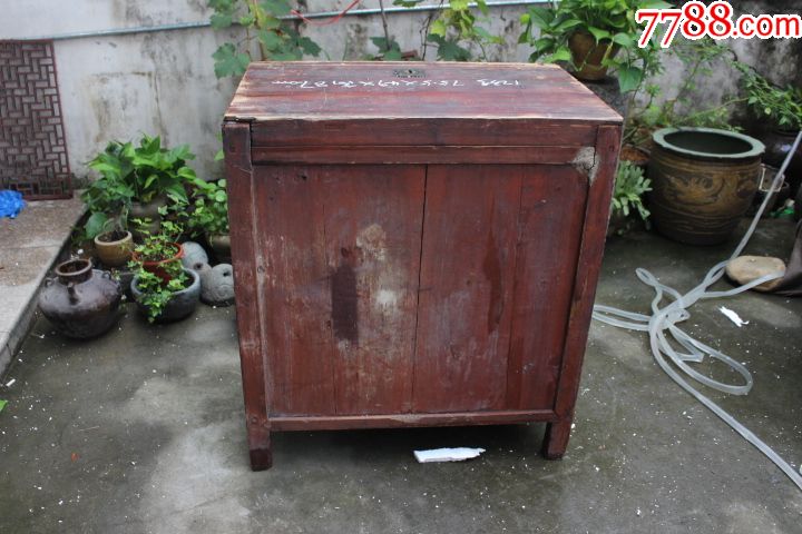 清代老旧家具老桌子小桌子小柜子老式电脑桌铜钱柜四脚修补特价