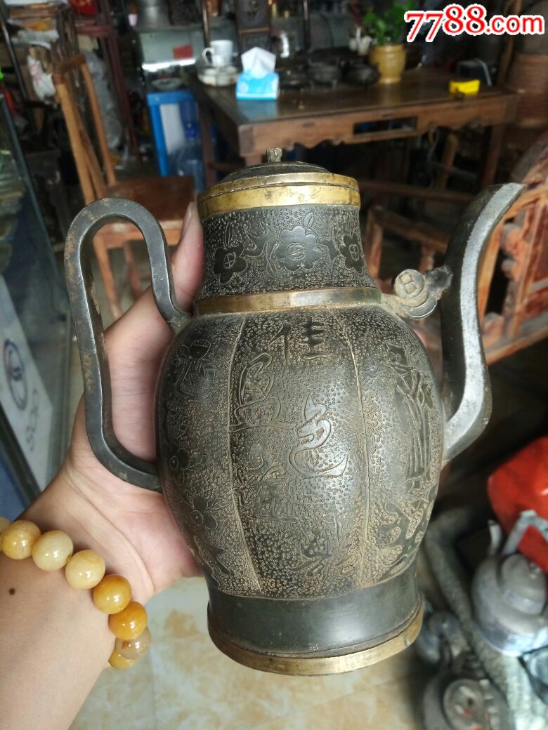 漂亮锡壶一把_锡壶/锡器_经商收藏【7788收藏__中国